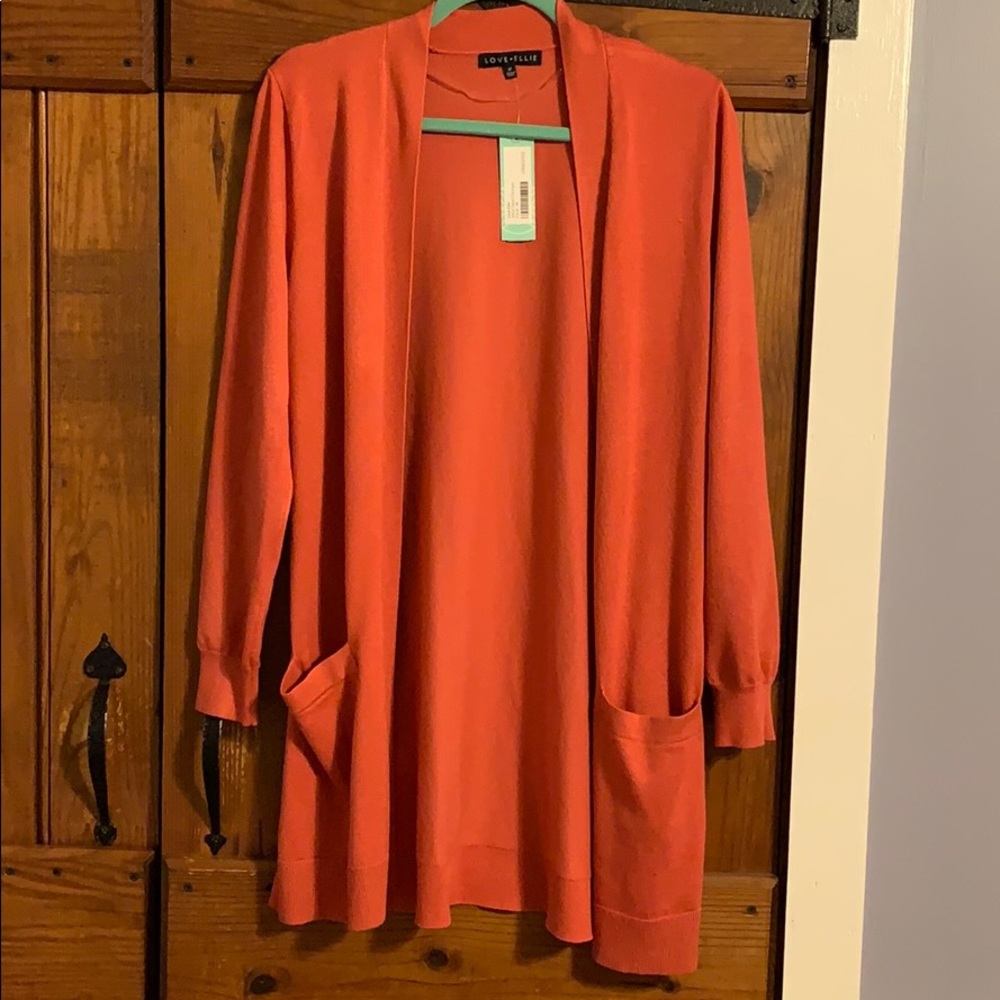 Love Ellie Coral Cardigan from Stitch Fix